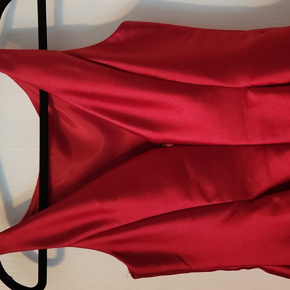 Adrianna Papell Red Flared Dress Size 6 - Picture 5 of 12